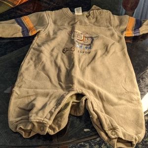 Carter's Long sleeve Puppy Romper 6 months